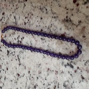 Genuine Amethyst Necklace w/ 14k Clasp
